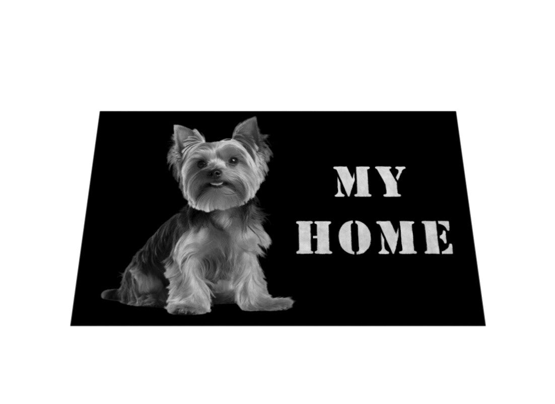Fußmatte "Yorkshire Terrier - MY HOME" – hunde-shirt.de