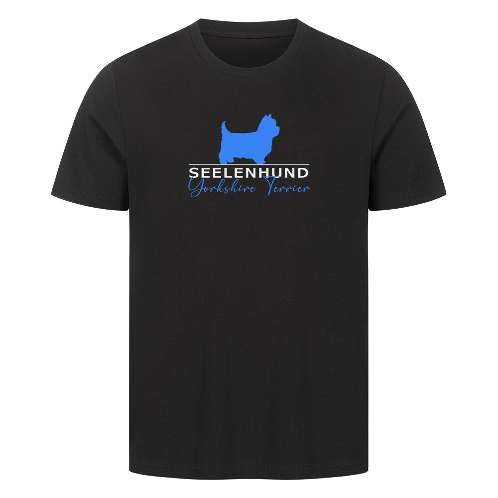 Premium T-Shirt "Yorkshire Terrier - Seelenhund" Schwarz – hunde-shirt.de
