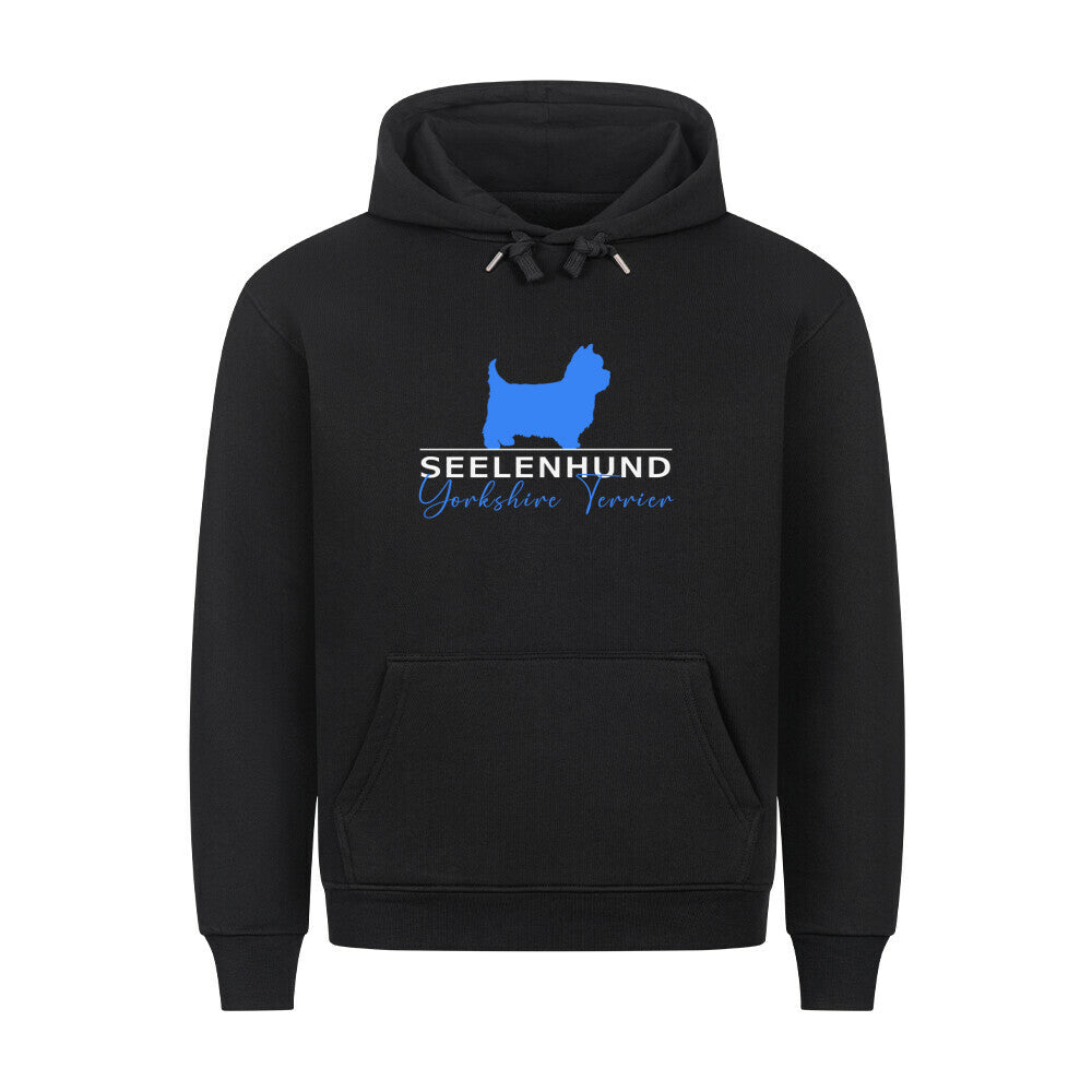 Premium Hoodie "Yorkshire Terrier - Seelenhund" Schwarz – hunde-shirt.de