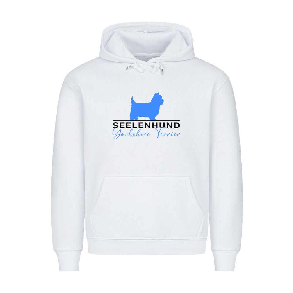 Premium Hoodie "Yorkshire Terrier - Seelenhund" Weiß – hunde-shirt.de