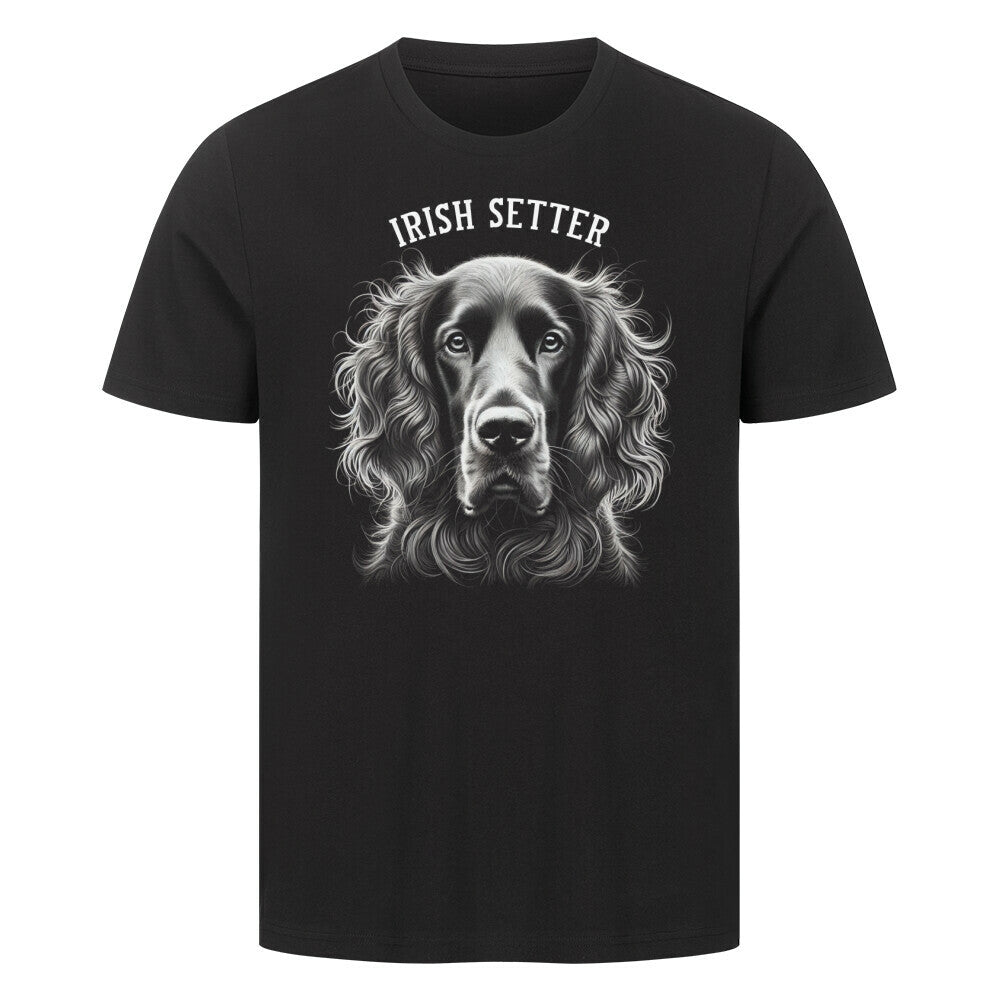 Premium T-Shirt "Irish Setter - Pure" Schwarz – hunde-shirt.de