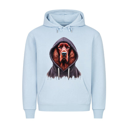 Premium Hoodie "Irish Setter - Hooded" Babyblau – hunde-shirt.de