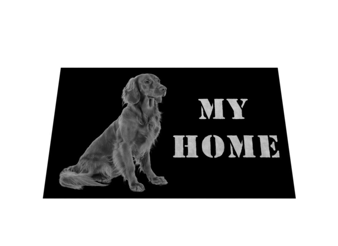 Fußmatte "Irish Setter - MY HOME" – hunde-shirt.de