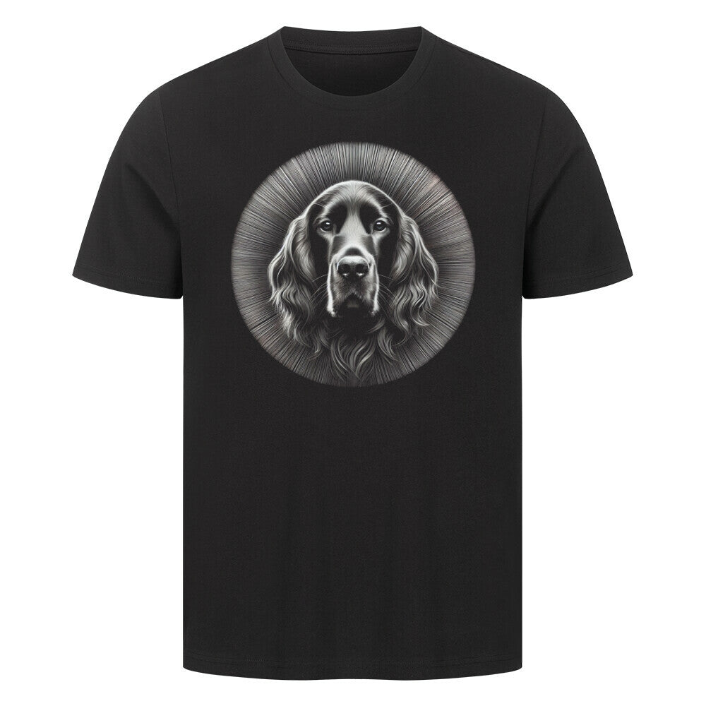 Premium T-Shirt "Irish Setter - Star" Schwarz – hunde-shirt.de