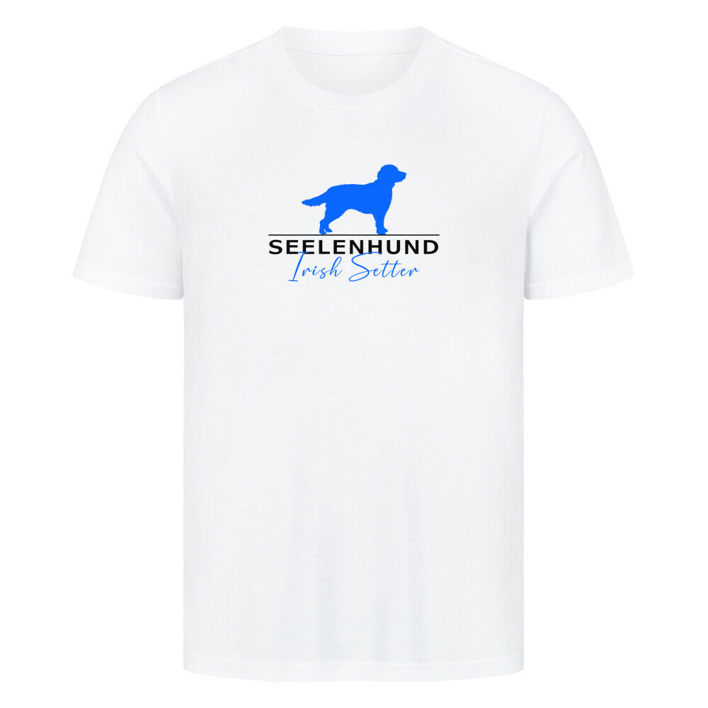 Premium T-Shirt "Irish Setter - Seelenhund" Weiß – hunde-shirt.de
