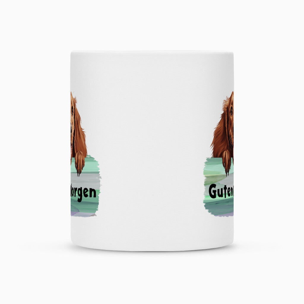 Tasse "Irish Setter - Guten Morgen" – hunde-shirt.de
