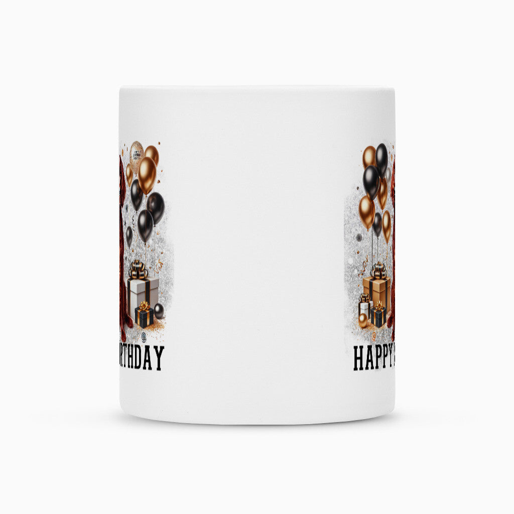 Tasse "Irish Setter - Happy Birthday" – hunde-shirt.de