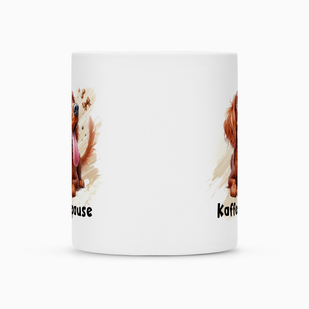 Tasse "Irish Setter - Kaffeepause" – hunde-shirt.de