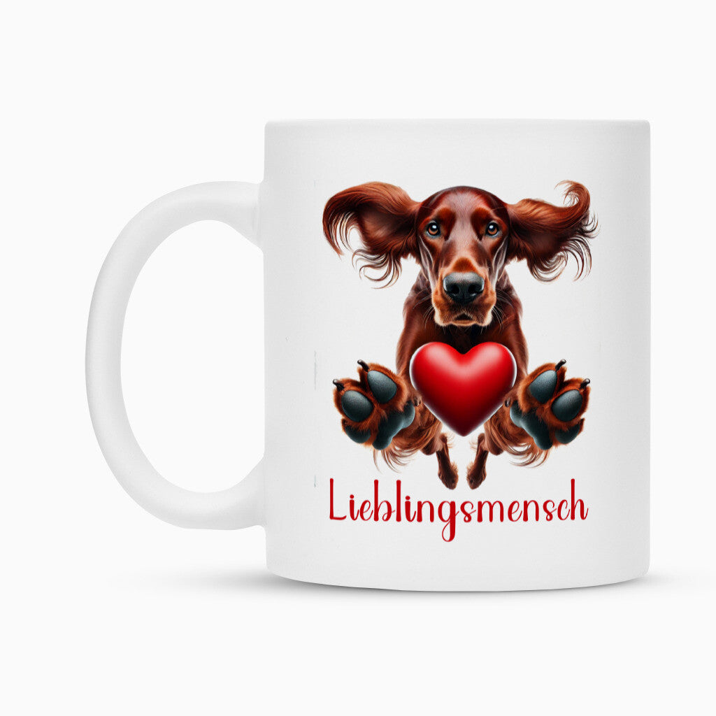 Tasse "Irish Setter - Lieblingsmensch" – hunde-shirt.de