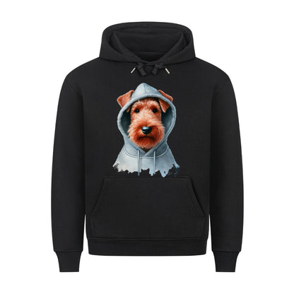 Premium Hoodie "Irish Terrier - Hooded" Schwarz – hunde-shirt.de
