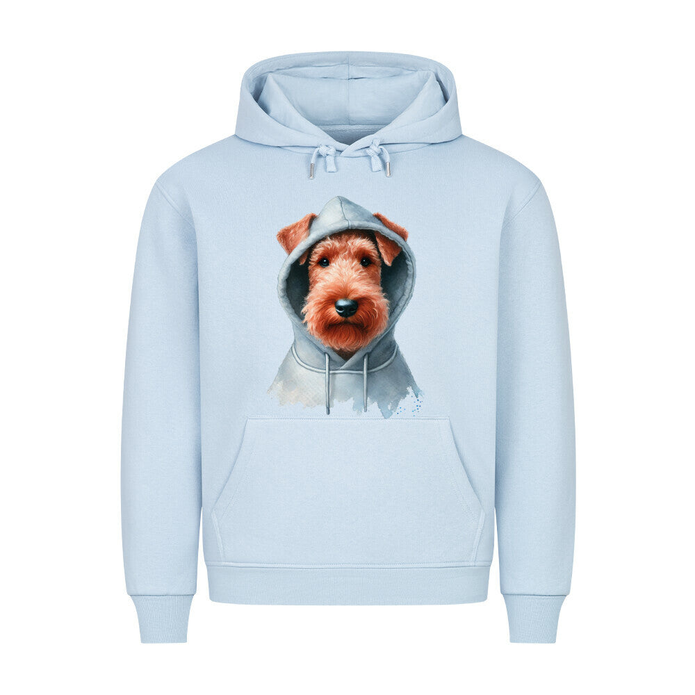 Premium Hoodie "Irish Terrier - Hooded" Babyblau – hunde-shirt.de