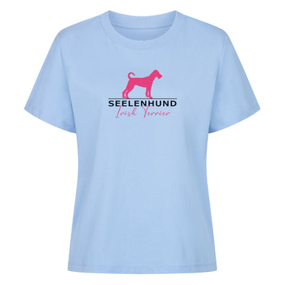 Premium Damen-Shirt "Irish Terrier - Seelenhund" Sky Blue – hunde-shirt.de