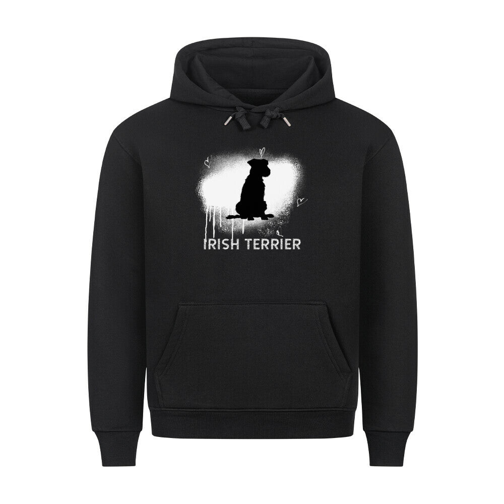 Premium Hoodie "Irish Terrier - Brush" Schwarz – hunde-shirt.de