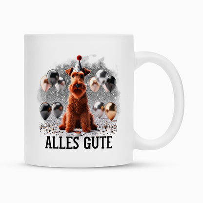 Tasse "Irish Terrier - ALLES GUTE" Weiß – hunde-shirt.de