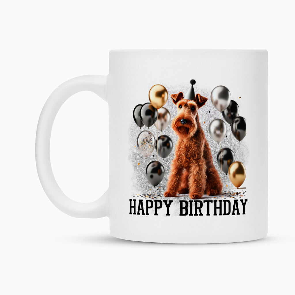 Tasse "Irish Terrier - Happy Birthday" – hunde-shirt.de