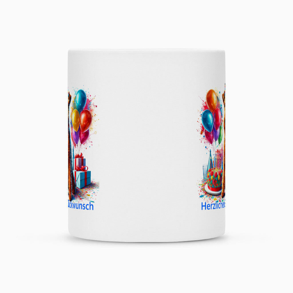 Tasse "Irish Terrier - Glückwunsch" – hunde-shirt.de