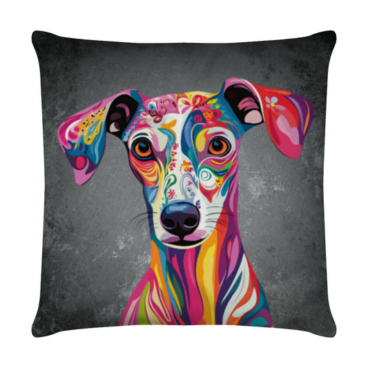 Kissen "Italian Greyhound - ART" Weiß – hunde-shirt.de