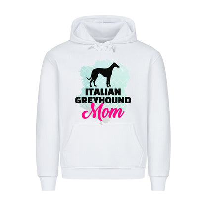 Premium Hoodie "Italian Greyhound - MOM" Weiß – hunde-shirt.de