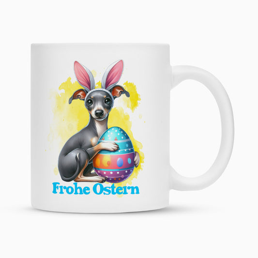 Tasse "Italian Greyhound - Frohe Ostern" Weiß – hunde-shirt.de