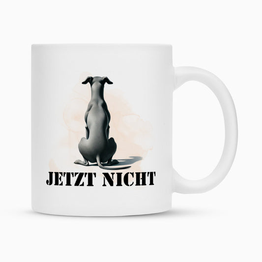 Tasse "Italian Greyhound - JETZT NICHT II" Weiß – hunde-shirt.de