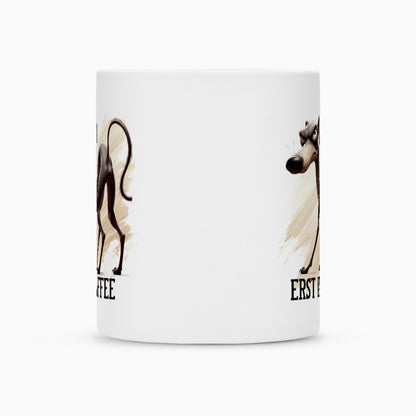 Tasse "Italian Greyhound - Erst Kaffee" – hunde-shirt.de