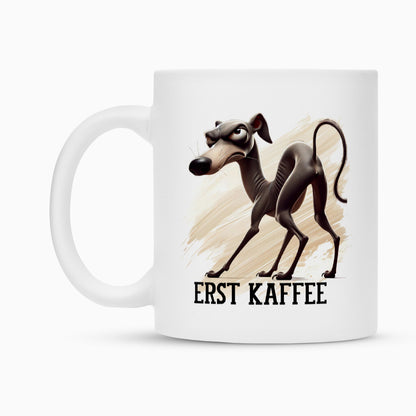 Tasse "Italian Greyhound - Erst Kaffee" – hunde-shirt.de