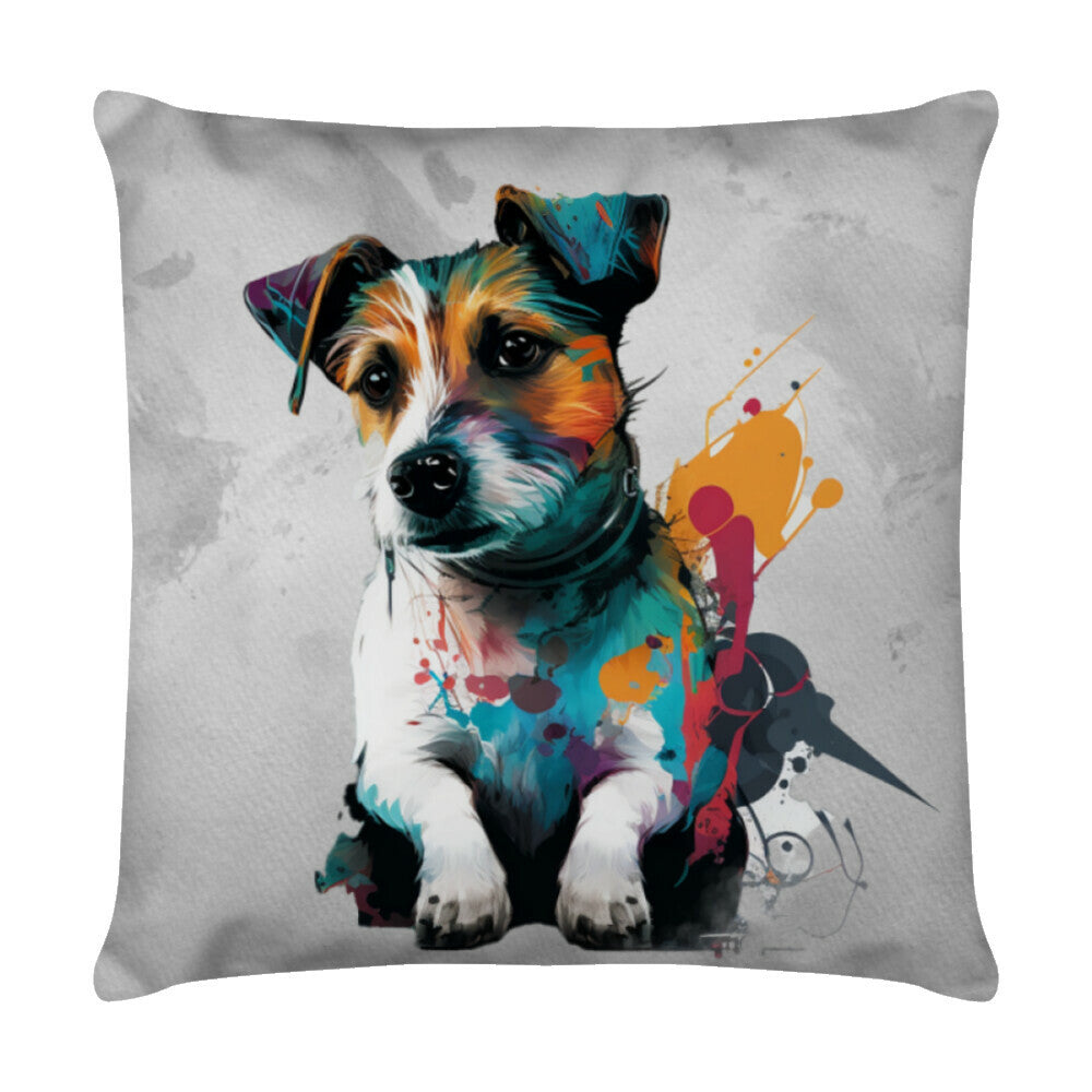 Kissen "Jack Russell - ART" Weiß – hunde-shirt.de