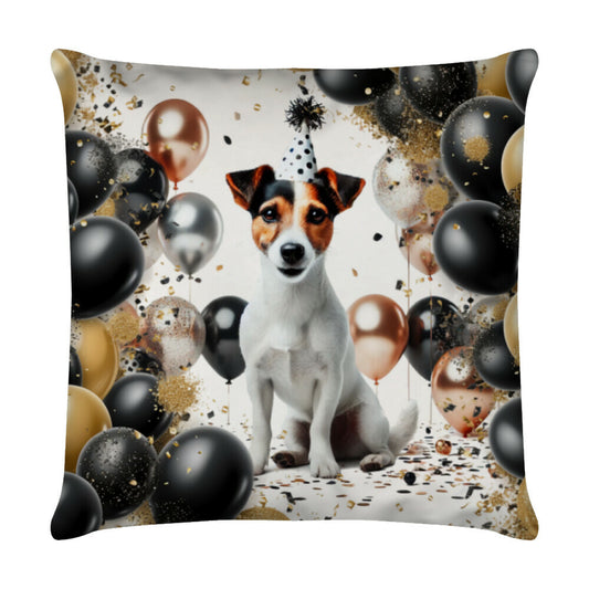 Kissen "Jack Russell - Geburtstag" Weiß – hunde-shirt.de