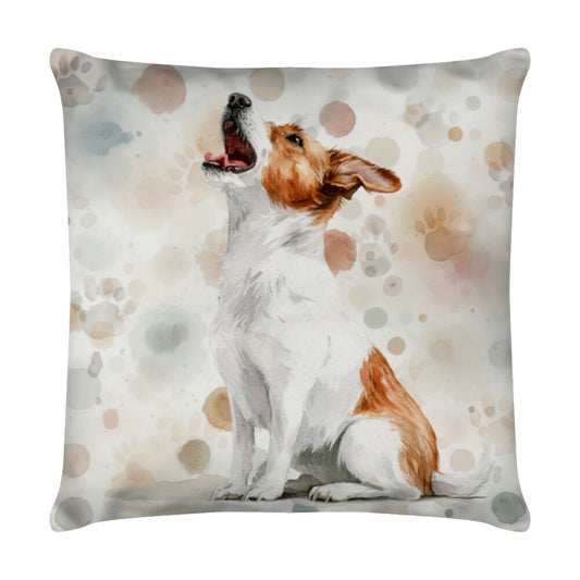 Kissen "Jack Russell - Laut" Weiß – hunde-shirt.de