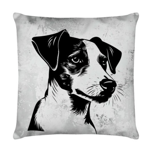 Kissen "Jack Russell - B/W Art" Weiß – hunde-shirt.de