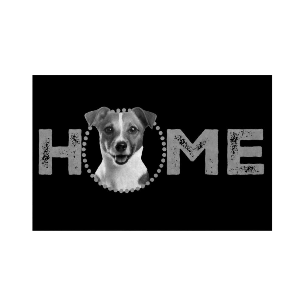 Fußmatte "Jack Russell - HOME-Edition" Weiß – hunde-shirt.de