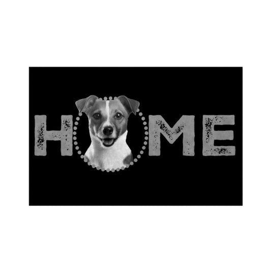 Fußmatte "Jack Russell - HOME-Edition" Weiß – hunde-shirt.de