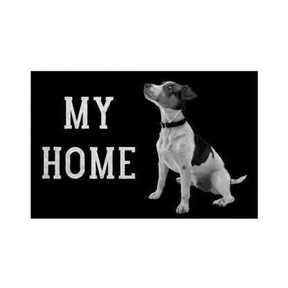 Fußmatte "Jack Russell - MY HOME" Weiß – hunde-shirt.de