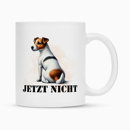 Tasse "Jack Russell - JETZT NICHT" Weiß – hunde-shirt.de