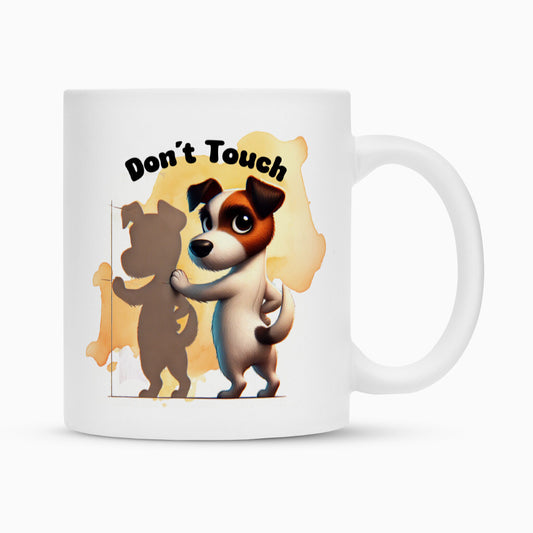 Tasse "Jack Russell - Don´t touch" Weiß – hunde-shirt.de
