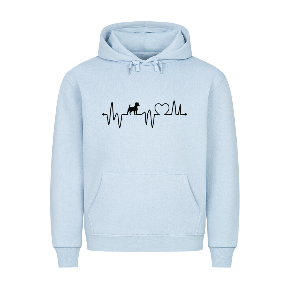 Premium Hoodie "Jack Russell - Heartbeat" Babyblau – hunde-shirt.de