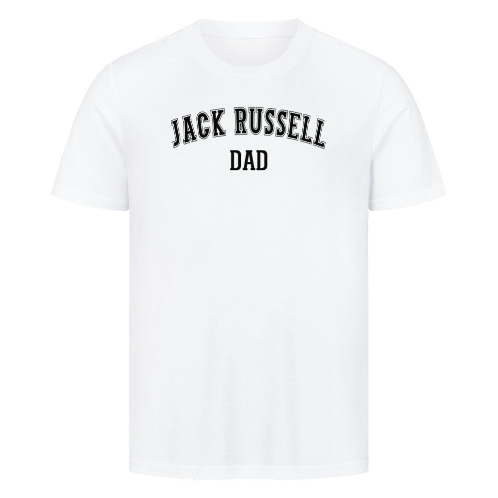 Premium T-Shirt "Jack Russell - DAD" Weiß – hunde-shirt.de