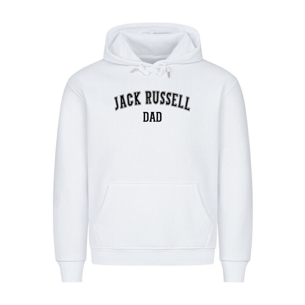 Premium Hoodie "Jack Russell - DAD" Weiß – hunde-shirt.de