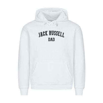 Premium Hoodie "Jack Russell - DAD" Weiß – hunde-shirt.de