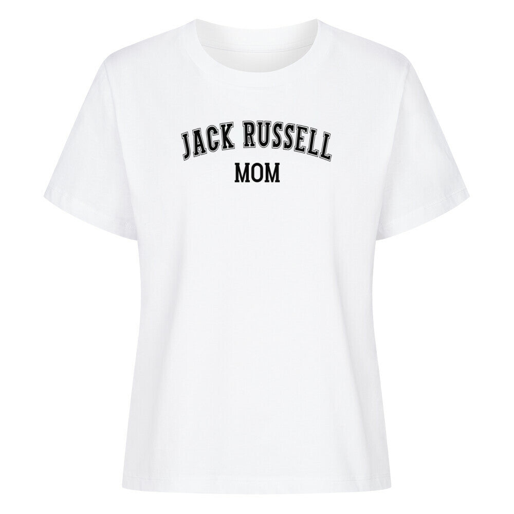 Premium Damen-Shirt "Jack Russell - MOM" Weiß – hunde-shirt.de
