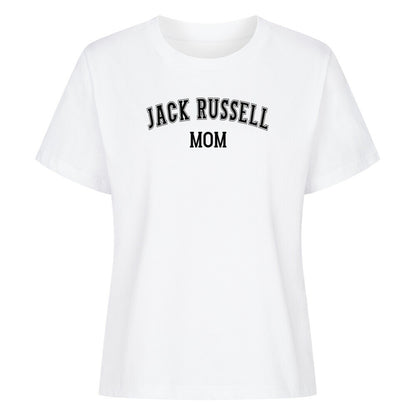 Premium Damen-Shirt "Jack Russell - MOM" Weiß – hunde-shirt.de