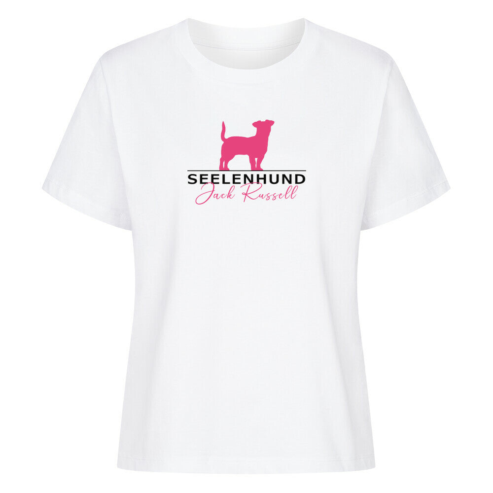 Premium Damen-Shirt "Jack Russell - Seelenhund" Weiß – hunde-shirt.de