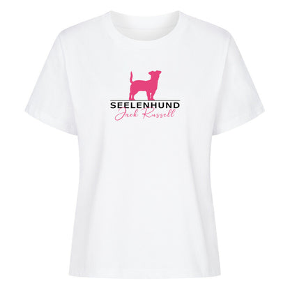 Premium Damen-Shirt "Jack Russell - Seelenhund" Weiß – hunde-shirt.de