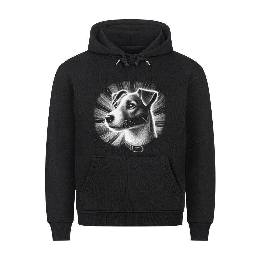 Premium Hoodie "Jack Russell - Star" Schwarz – hunde-shirt.de