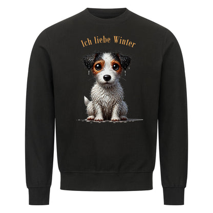 Premium Sweatshirt "Jack Russell - Winter" Schwarz – hunde-shirt.de