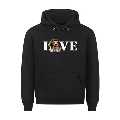 Premium Hoodie "Jack Russell - LOVE" Schwarz – hunde-shirt.de