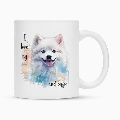 Tasse "Japan Spitz - I love my..." Weiß – hunde-shirt.de