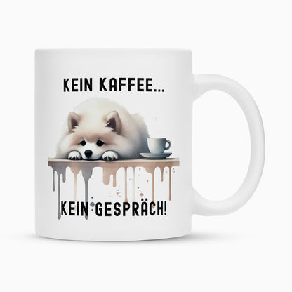 Tasse "Japan Spitz - Kein Kaffee..." Weiß – hunde-shirt.de