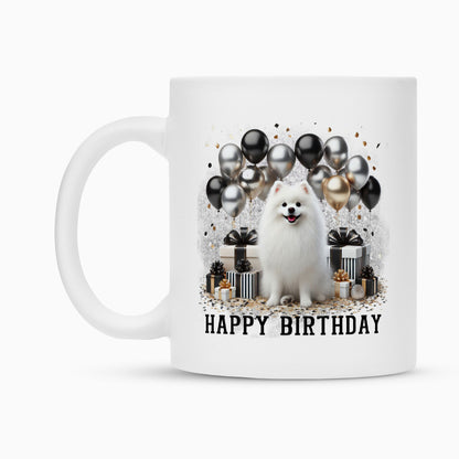 Tasse "Japan Spitz - Happy Birthday" – hunde-shirt.de