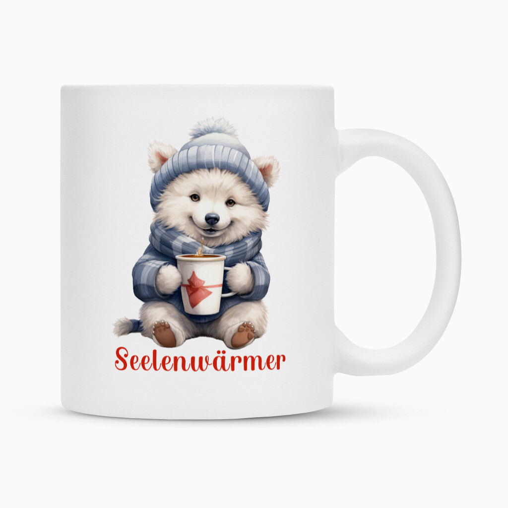 Tasse "Japan Spitz - Seelenwärmer" Weiß – hunde-shirt.de